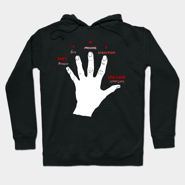 Gamer's hand Hoodie by SirTeealot